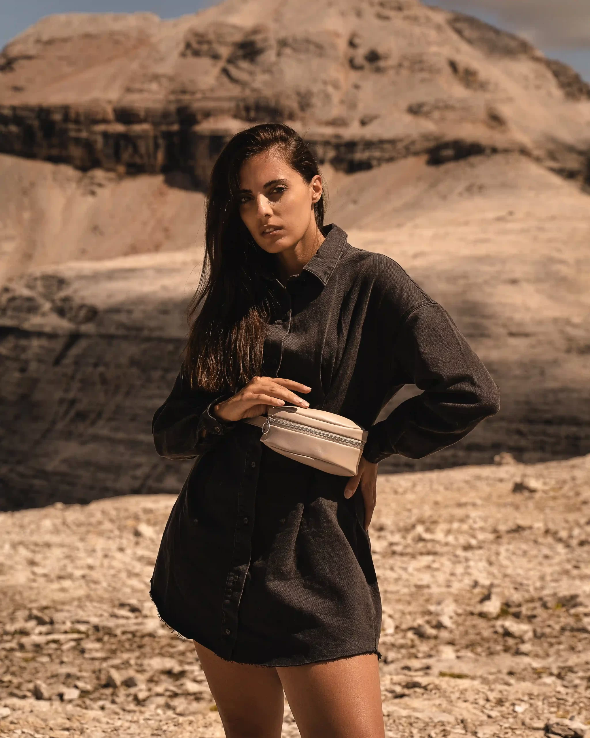 A woman on Pordoi with Copenhagen Studio